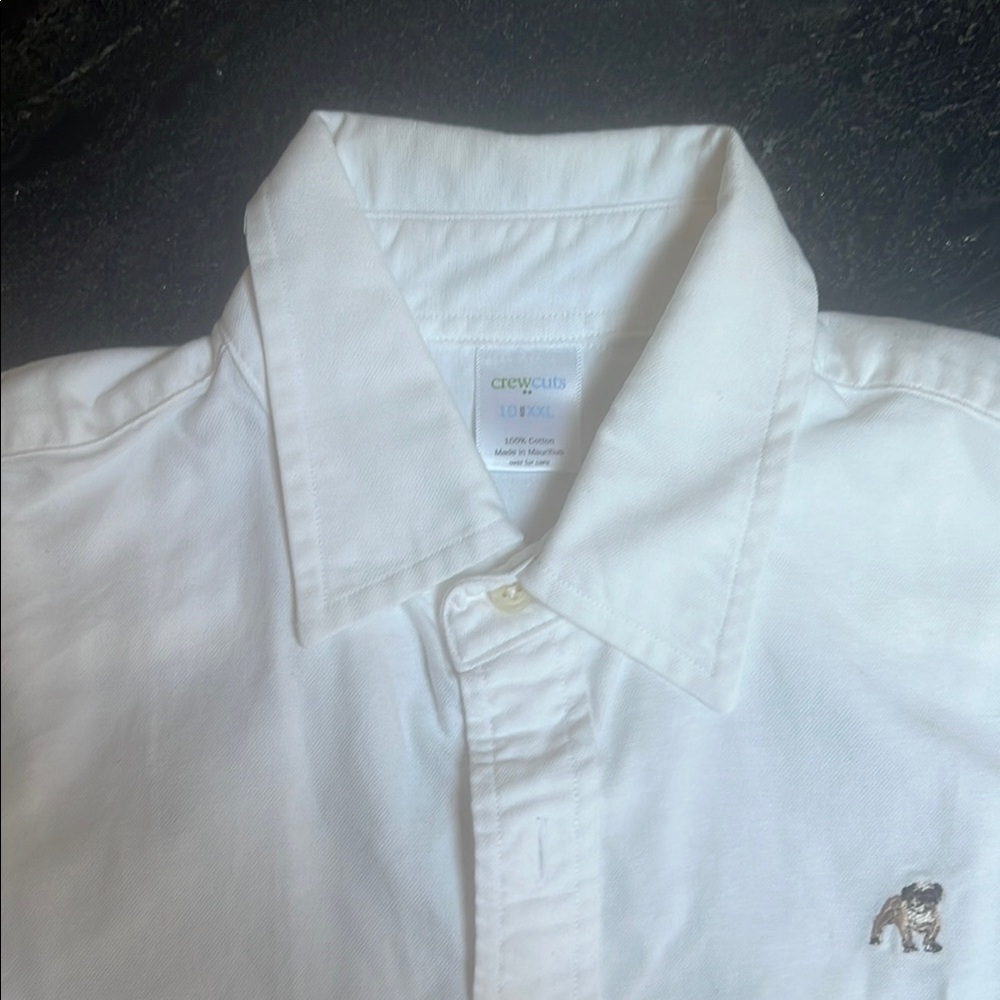 Crewcuts White Casual Button Down Shirt with Classic Design